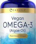 Carlyle Vegan Omega 3 Supplement | 150 Softgels | Non-GMO & Gluten Free | from Algae Oil