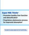 Nature S Way Super Milk Thistle Promotes Healthy Liver Function* 4-Herb Blend Vegan 120 Capsules