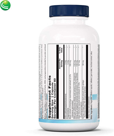 Nutra BioGenesis BioFem Transition DHEA Pregnenolone Wild Yam and Dong Quai for Menopause Support Gluten Free Vegan Non-GMO 60 Capsules