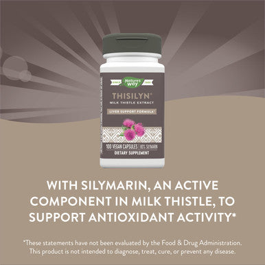 Nature'S Way Thisilyn With Standardized Milk Thistle Extract, Liver Health Support*, 100 Vegan Capsules