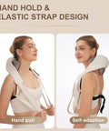 Electric Neck And Shoulder Massager With Heat, Cordless Kneading Back Trapezius Shiatsu Massage Pillows For Pain Relief Deep Tissue Ideals