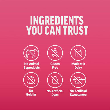 Force Factor Collagen Boosting Superfoods with Biotin Hyaluronic Acid Bamboo and Hair Skin and Nails Vitamins Nail Strengthener and Skin Supplement Tropical Fruit Flavor 60 Soft Chews