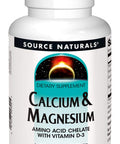 Source s Calcium & Magnesium, Amino Complex with Vitamin D-3, 300 MG - 250 Tablets