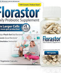 Florastor Probiotics for Digestive & Immune Health, 100 Capsules, Probiotics for Women & Men, Dual Action Helps Flush Out Bad Bacteria & Boosts The Good with Our Unique Strain Saccharomyces Boulardii
