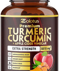 7 in 1 Premium Turmeric Curcumin + Apple Cinder Vinegar Capsules, Equivalent to 5010mg, 6 Month Supply with Ashwagandha, Ginger, Garlic Bulb, 95% Standardized Curcuminoids, Joint & Absorption Support