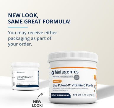 Metagenics Ultra Potent-C Powder - Immune Support Supplements - Gentle On Stomach - with Bioflavonoids L-Glutathione & L-Lysine - Non-GMO - Gluten- - 8.39 oz