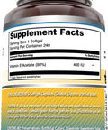 Amazing Nutrition Formulas Vitamin E Supplement | 400 IU Per Serving | 240 Softgels | Non-GMO | Gluten- | Made in USA