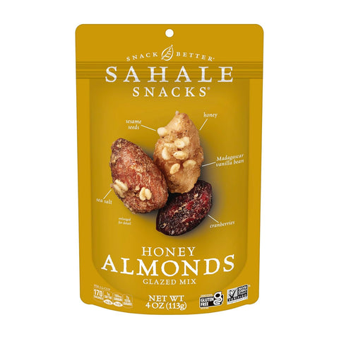 Sahale Snacks Maple Pecans Glazed Mix, 4 oz Pouches (6 Packs) Dry-Roasted, Deluxe Mixed Nuts with Cherries, Apples, Maple, and Cinnamon - Non-GMO, Kosher, and Certified Gluten-Free Snacks