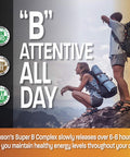 Bronson Vitamin B 100 Complex High Potency Sustained Release (Vitamin B1, B2, B3, B6, B9 - Folic , B12), 250 Tablets