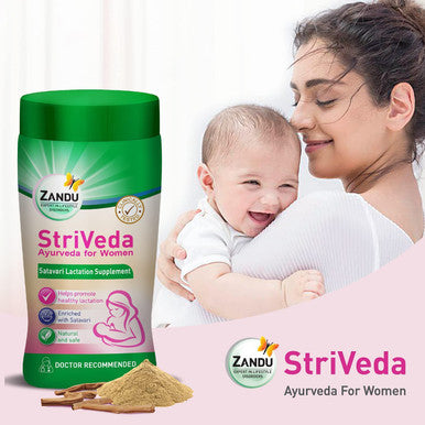Zandu StriVeda Satavari Lactation Supplement for Increasing Breast Milk Supply 210 g