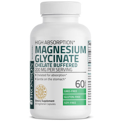 Bronson Magnesium Glycinate 200 MG 60 Count