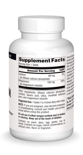 Source s Magnesium Chelate - Supports Nerve & Muscle Function - 250 Tablets