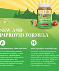 Plant Based Kids Multivitamin Gummies - Multivitamin For Kids Immunity Support Gummies With Vitamins A C D3 E B And Zinc Gelatin And Gluten Non-Gmo Kids Vitamins Gummy Multivitamin Formula 90Ct