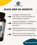 Amazing Herbs Premium Black Seed Oil, 60 Count ,Pack of 3