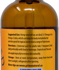 PRIME NATURAL Organic Hemp Seed Oil 4Oz - Usda Certified - Sativa Oil - Pure, Cold Pressed, Virgin, Unrefined, Vegan, Food Grade - High Omega 3 6 9 Fatty Acids - Good For Face, Body, Skin & Hair Care