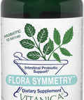 Vitanica Flora Symmetry Shelf Stable Probiotic Supplement Dr Formulated Probiotics for Women Probiotics for Men and Adults Acidophilus Probiotic Non-GMO Vegan 60 Capsules