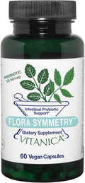Vitanica Flora Symmetry Shelf Stable Probiotic Supplement Dr Formulated Probiotics for Women Probiotics for Men and Adults Acidophilus Probiotic Non-GMO Vegan 60 Capsules