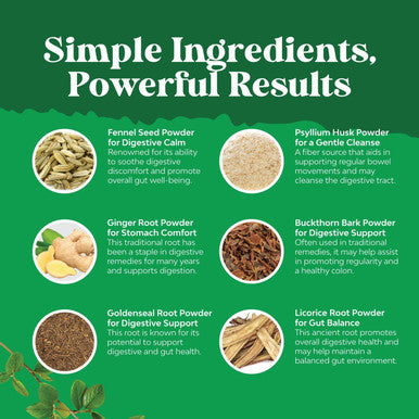 Natures Craft Colon Cleanser & Detox - Lactobacillus Acidophilus Probiotic Supplement Body Cleanse - Psyllium Husk Capsules Gut Health Supplement