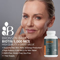 Bronson Biotin 5 000 Mcg High Potency Beauty 360 Tablets