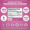Zazzee Pregnositol Powder, 183 Servings, 6 Month Supply, Premium Myo-Inositol And D-Chiro-Inositol Fertility Blend, Ideal