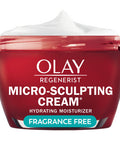 Olay Face Moisturizer Regenerist Micro-Sculpting Facial Cream For Women - Instant Hydration Anti-Aging Anti-Wrinkle Firming Skin Care - Hyaluronic Acid Niacinamide Amino Peptides 1.7 Oz