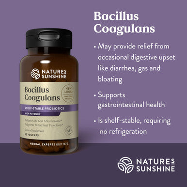 NatureS Sunshine Nutribiome Bacillus Coagulans Probiotics 90 Capsules