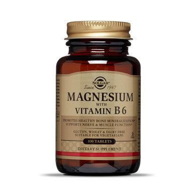 Solgar Magnesium with Vitamin B6 100 Tablets