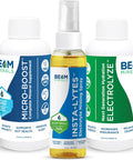Beam Minerals Travel Pack Electrolyte & Micronutrient Support On-The-Go Micro-Boost 2 Oz, Electrolyze 2 Oz & Insta-Lytes 2 Oz