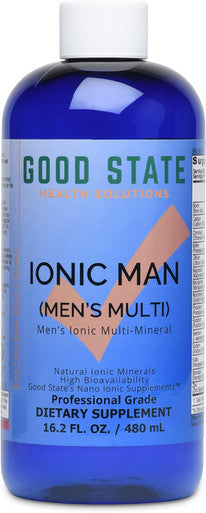 Good State Ionic Man Men'S Liquid Ionic Multi Mineral Vegan Dietary Supplement 15 Different Minerals (8 Oz.)