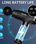 Massage Gun Deep Tissue, Mini Percussion For Athletes, Portable Muscle With 6 Attachments Pain Relief - Back, Neck, Body & 30 Speed (Black)