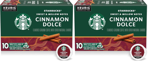 Starbucks K-Cup Coffee Pods, Caramel Naturally Flavored Coffee For Keurig Brewers, 100% Arabica, 1 Box (22 Pods)
