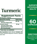 Nature's Bounty Turmeric Capsules Antioxident Health 450 Mg 60 Ct
