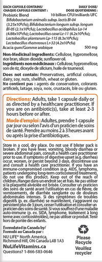 NuLife Therapeutics by NuLife Vitamins LGS Gut Therapy Daily Strength 6x Probiotics 10 Billion with Prebiotics 30 Count