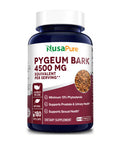 Pygeum Bark 4500mg 180 Veggie Caps (Non-GMO & )
