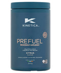 Kinetica Sports Prefuel Pre Workout -Citrus Flavour | 5.7g Amino Acids Blend 2.2g BCAA's & 92mg Caffeine/Serve 30 Servings/300g| With Essential Vitamins Minerals|Supports Performance & Energy Boost
