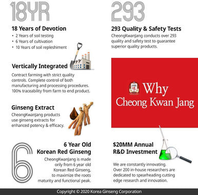 KGC CheongKwanJang Korean Red Ginseng Vital Tonic, Panax Ginseng for Immune System Booster and Wellness Recovery, Natural Herbs, Vitamins and Minerals - 10 Bottles