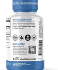Natures Fusions Nutri Pure Magnesium Glycinate 3680mg (Provides 480mg Elemental Magnesium) Chelated for High Absorption NonBuffered for Maximum Potency 120 Capsules