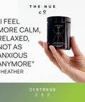 The Nue Co. DESTRESS 360 Ingestible Daily StressCare Supplement Muscle Tension Immunity Aid Ashwagandha KSM66 LTheanine Herbal Extracts 30 Day Supply