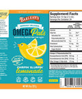 Barlean's Omega 3 Fish Oil Liquid Supplement for Kids Chirpin' Slurpin' Lemonade 540 mg of EPA and DHA Fatty Acid 8 oz
