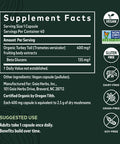 Gaia Herbs Turkey Tail Mushroom - Immune Support Supplement to Help Maintain Liver Health - with Organic Turkey Tail Mushroom ing Body Extract - 40 Vegan Capsules