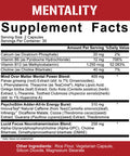 5% Nutrition Rich Piana Mentality Nootropic Blend | Brain Booster Supplement for Performance, Memory, Mental Clarity | Ginseng, Ginkgo, L-Theanine, Choline, Huperzine, 60 Capsules (30 Day Supply)