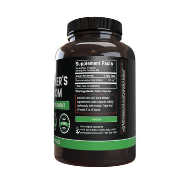 PURE ORIGINAL INGREDIENTS Butcher'S Broom (365 Capsules), No Magnesium Or Rice Fillers, Always Pure, Lab Verified