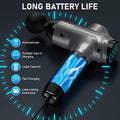 Raemao Massage Gun, Massage Gun Deep Tissue, Back Massage Gun For Athletes For Pain Relief Attaching 8 Pcs Replacement Heads, Percussion Massager With 10 Speeds & Led Screen, Carbon