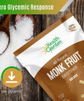 Health Garden Monk Fruit Sweetener Golden- Non Gmo - Gluten - 1:1 Sugar Substitute - her - Keto Friendly (2.5 Lbs)