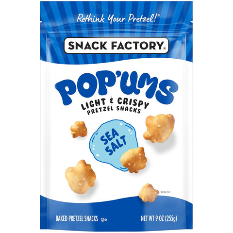 Snack Factory Pop'ums Sea Salt Pretzel Snacks 9 Oz Bag