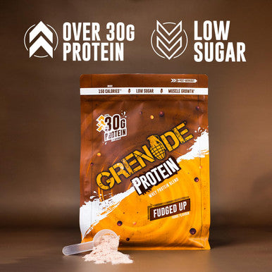 Grenade Whey Blend High Protein Powder Low Sugar with 30g Protein per Serving 50 Servings - Fudged Up 2 kg