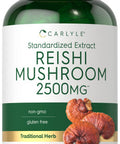 Carlyle Reishi Mushroom Supplement 2500Mg | 300 Capsules | Non-Gmo, Gluten Free Reishi Mushroom Extract