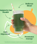Bloom Nutrition Superfood Greens Powder Digestive Enzymes with Probiotics and Prebiotics Gut Health Bloating Relief Mango + Milk Frother High Powered Hand Mixer