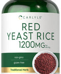 Carlyle Red Yeast Rice | 250 Capsules | Non-Gmo, Gluten Free Supplement