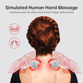 Neck Massager, Rechargeable Shiatsu Neck Shoulder Massager For Neck Arm Muscle Pain Relief, Cervical Massager Pillow For Women